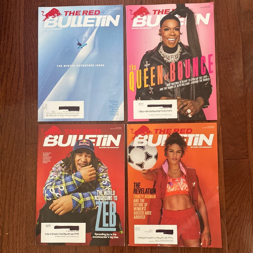 The Red Bulletin beyond the ordinary BUNDLE of FOUR magazines beginning Jan 2023